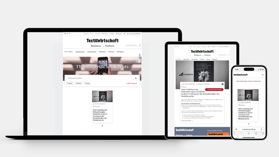 Teaser and Landingpage on TW Events