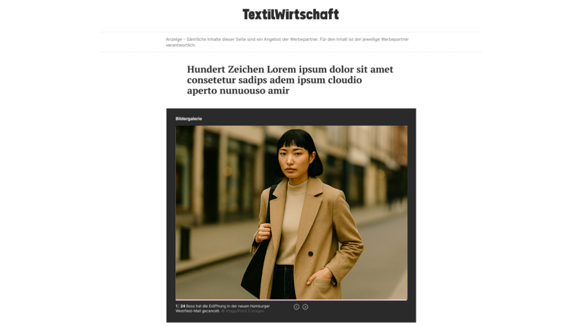 Image gallery (also available as a frameless slider): Perfect for showcasing your collection photos, authentic company insights, and more.